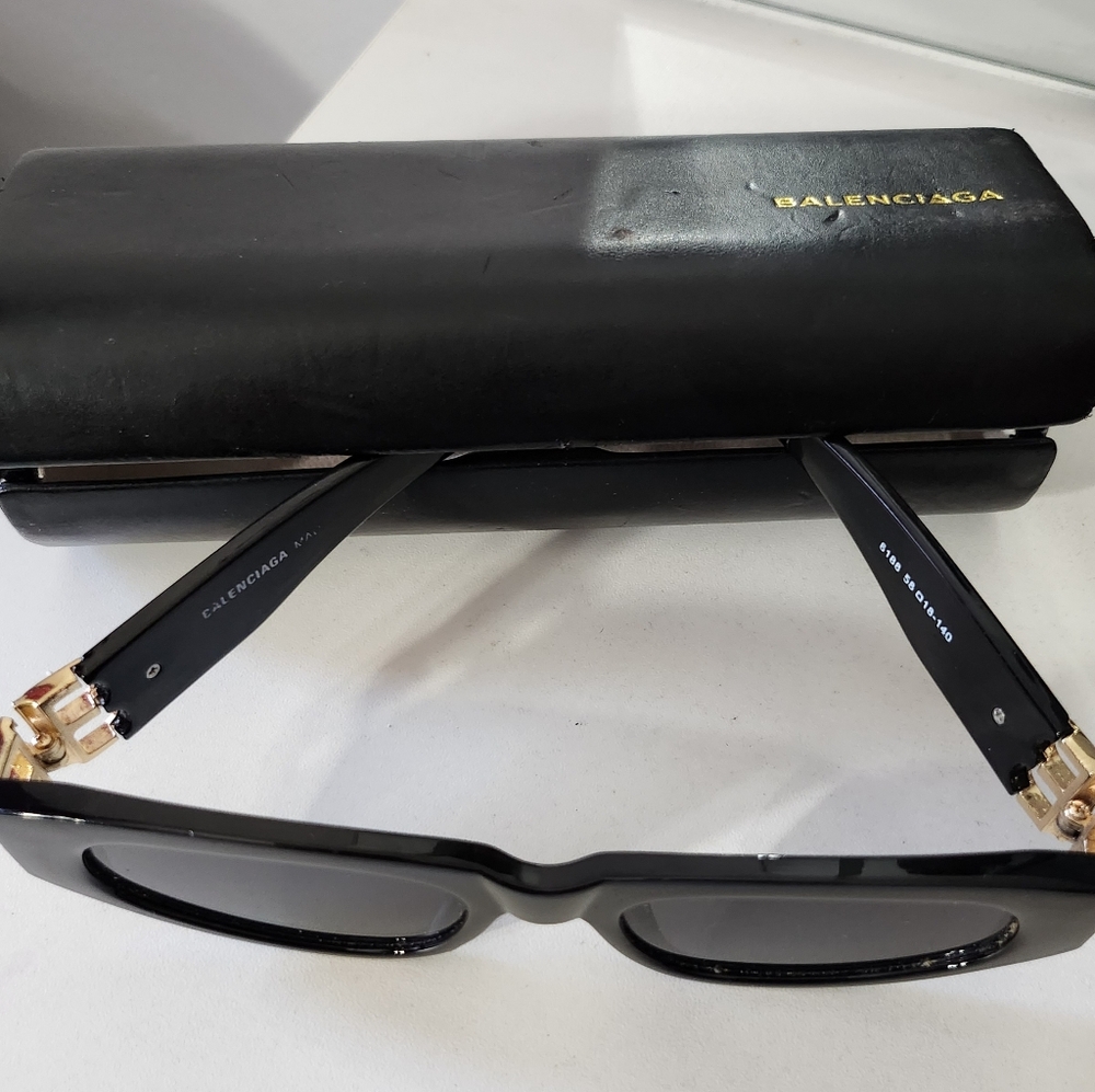 Balenciaga Black Sunglasses